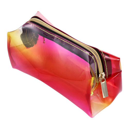 FOMIYES 1pc Tpu Cosmetic Bag Holographic Makeup Pouch Cosmetic Bags Beauty Bag Clear Cosmetic Case Red Makeup Bag Toiletry Bags for Traveling Wash Bag Storage Pouch Transparency Bag Red FOMIYES 1pc Tpu Cosmetic Bag Holographic Makeup Pouch Cosmetic Bags Beauty Bag Clear Cosmetic Case Red Makeup Bag Toiletry Bags for Traveling Wash Bag Storage Pouch Transparency Bag Red
