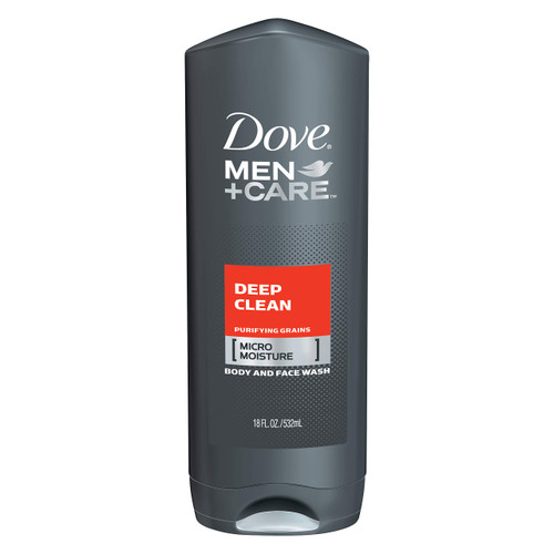 Dove Men+Care Body and Face Wash, Deep Clean 18 oz