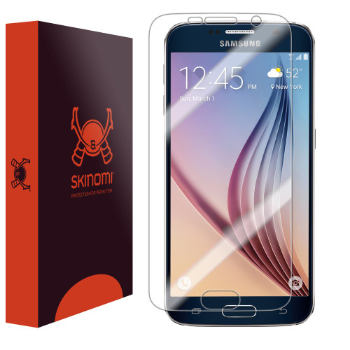 Skinomi Screen Protector Compatible with Galaxy S6 Clear TechSkin TPU Anti-Bubble HD Film