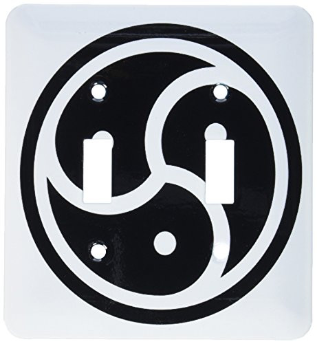 3dRose lsp_159640_2 Bdsm Symbol Light Switch Cover