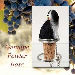 Bearded Collie Dog Wine Bottle Stopper DTB95 by Conversation Concepts
