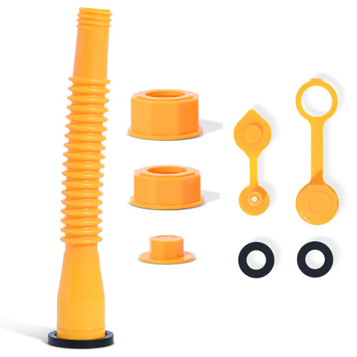 Gas Can Spout Replacement I Gas Can Nozzle 1/2/5/10 Gallon Gas Can Replacement, Gas Can Spout Kit with Flexible Nozzles, Thicker Gasket, Spout Cap, Gas Can Cap and Fuel Vent Caps-Fits Most of The Cans Gas Can Spout Replacement I Gas Can Nozzle 1/2/5/10 Gallon Gas Can Replacement, Gas Can Spout Kit with Flexible Nozzles, Thicker Gasket, Spout Cap, Gas Can Cap and Fuel Vent Caps-Fits Most of The Cans
