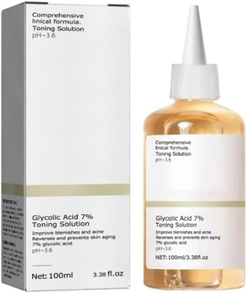 100ML Ordinary-Glycolic Acid 7% Toning Resurfacing,Glycolic Sour 7% Toner, Solution for Blemishes and Acne?1?