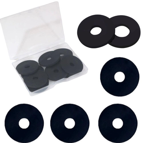 Rubber Washer,30pcs1-1/2 OD x 3/8 ID x 1/8 Thickness Rubber Spacer Bushing Washers,Flat Rubber Grommets for Bolts Spacers, Vibration Suppression (1-1/2"OD x 3/8"ID x 1/8"Thickness)