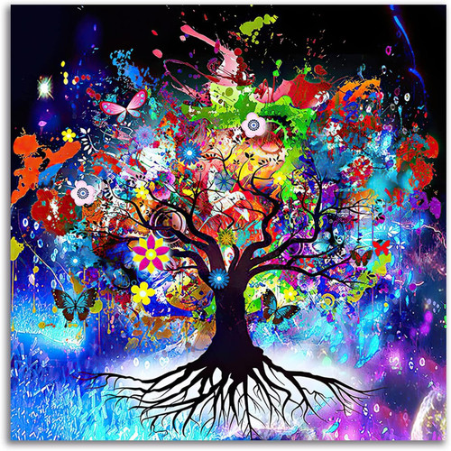 DAICHEL Tree of Life Diamond Art Painting Kits for Adults - Tree Full Drill Diamond Dots Paintings for Beginners, Round Paint with Diamonds Pictures Gem Art Painting Kits DIY Adult Kits 12x16inch DAICHEL Tree of Life Diamond Art Painting Kits for Adults - Tree Full Drill Diamond Dots Paintings for Beginners, Round Paint with Diamonds Pictures Gem Art Painting Kits DIY Adult Kits 12x16inch
