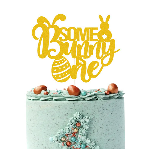 Some Bunny is One Cake Topper, Bunny First Birthday Cake Decor,Easter Baby Shower Decor,Bunny 1st Birthday Party Decorations Some Bunny is One Cake Topper, Bunny First Birthday Cake Decor,Easter Baby Shower Decor,Bunny 1st Birthday Party Decorations