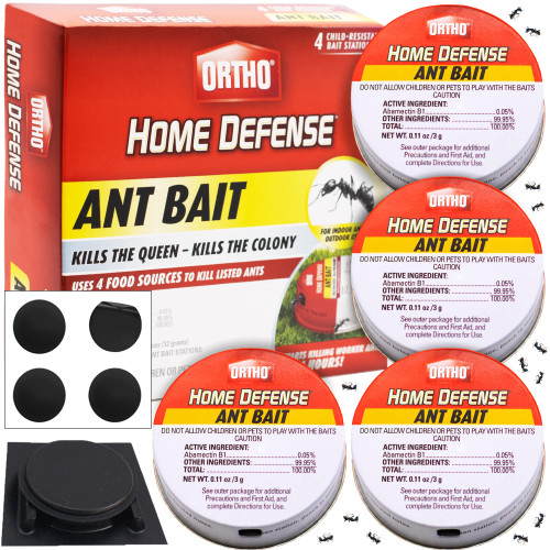 Ant Traps By ORTHO Home Defense 4+1pk- Metallic& Adhesive Pet Friendly Outdoor - Ant Bait Traps, Indoor Ant Killer Ant Traps By ORTHO Home Defense 4+1pk- Metallic& Adhesive Pet Friendly Outdoor - Ant Bait Traps, Indoor Ant Killer