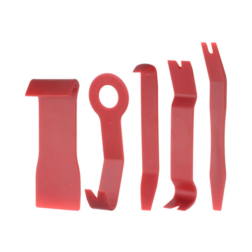 HARFINGTON Trim Removal Tool Kit,Internal Modification Fastener Accessories for Car Dash Audio Door Panel(Red) 5pcs