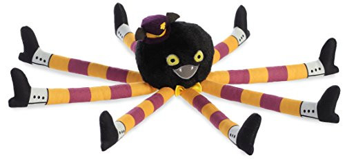 Aurora World  12" Spooky Spider Legs Hector, Black, Purple, Yellow