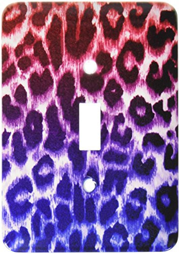3dRose LLC lsp_30865_1 Patriotic Red White and Blue Leopard Print Fashion Single Toggle Switch
