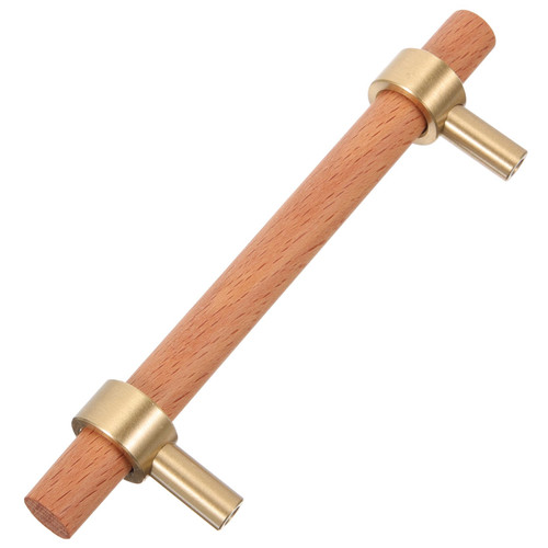 DOITOOL Solid Wood Handle Drawer pulls Door knobs Wood Cabinet Handle Sliding Door Pull Barrel Cabinet Handles Furniture pulls Handles for Cabinet Furniture Handle Grip Cupboard