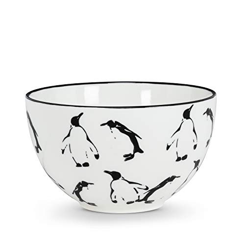 Abbott Collection 27-Opus Playful Penguin Bowl-5" D, 5", Multicolor