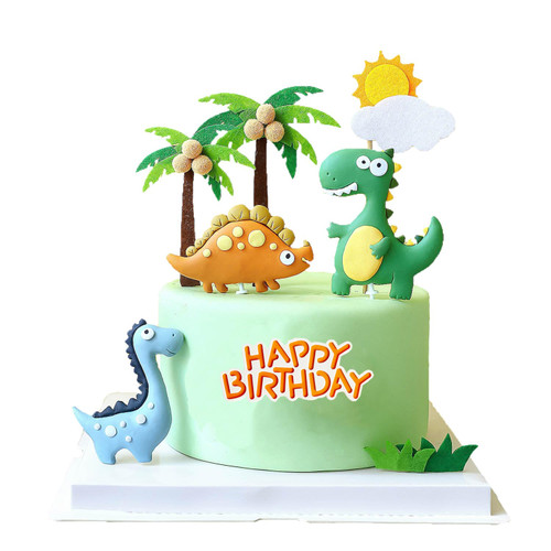 10Pcs Dinosaur Cake Decorations Dinosaur Cake Toppers Cake Decorations For Dinosaur Themed Party Kids Party Cake Decorations Dinosaur Baby Shower