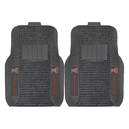 FANMATS NCAA Texas Tech University Red Raiders Nylon Face Deluxe Car Mat