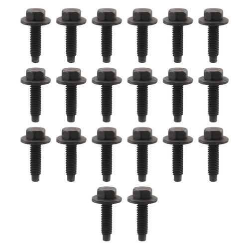 Topkidame 20pcs 1/4"-20 X 1" Hex Head SEM Dog Point Fender Door Valance Body Bolts Loose Washers 6025329 Compatible with Chrysler GM Ford Dakota, Durango, Grand Cherokee, Ram 1500/2500/3500