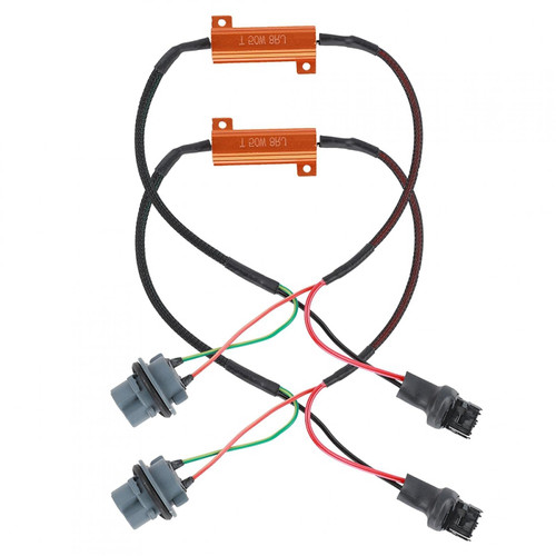 aqxreight - Error Fix Turn Signal Lights, 7440 T20 50W8RJ Hyper Flash/Bulb Out Error Fix Wiring Adapters