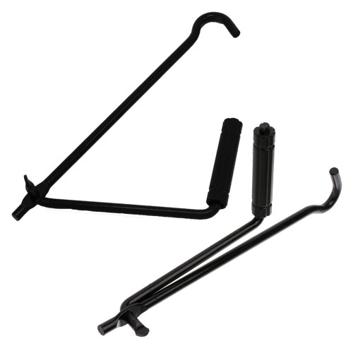 TorSor 2 Pack Car Scissor Jack Lug Handle Wrench Crank Replacement Labor-Saving Speed Spanner Hand Tool for Auto Repair Wheel Tire Lift Automotive Car SUV Truck Van