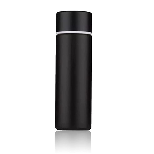 LIVEMUG Pocket Spittoon Bottle for Chewing Tobacco - 5 Oz Stainless Steel Portable Spit Cup, Dip Spitting Bottle - Wide Mouth, Spill Resistant Spitter, (Black)