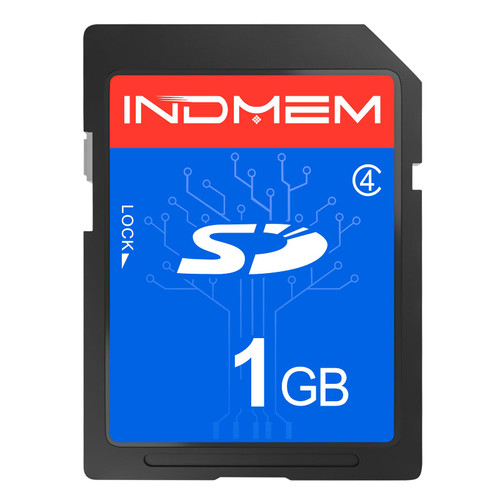 INDMEM SD Card 1GB Class 4 Flash Memory Card MLC Stanard Secure Digital Cards Camera Cards