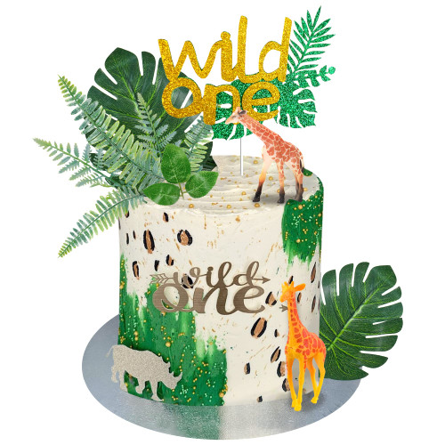 13PCS Wild One Cake Topper Jungle Safari First Birthday Cake Topper Wild Animal Cake Decor with Giraffe Plastic Plants and 1st Topper for Boys and Girls Baby Shower One Year Old Birthday Party Supplies 13PCS Wild One Cake Topper Jungle Safari First Birthday Cake Topper Wild Animal Cake Decor with Giraffe Plastic Plants and 1st Topper for Boys and Girls Baby Shower One Year Old Birthday Party Supplies