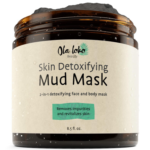 Pure Clay Mud Mask, Clay Mask for Face and Skin, Detox Mask Skin Care, Exfoliating Face Mask, Deeply Cleans And Purify Pores For Clear And Glowing Skin, 8.5 Fl Oz