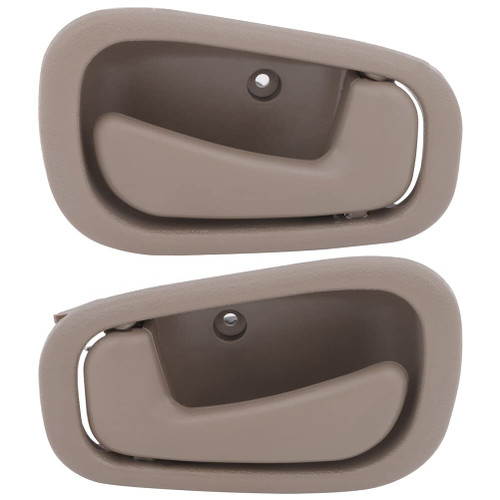 ASTOU 2pcs Interior Driver Passenger Car Door Handle Fits 1998-2002 for Toyota for Corolla Beige
