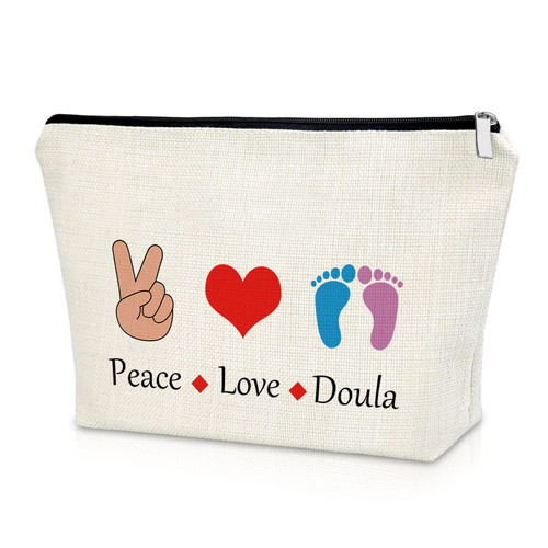 Sazuwu Doula Thank You Gifts Midwife Appreciation Gift Makeup Bag Doula Nurse Gift Graduation Gift for Her Cosmetic Bag Obstetrician Gynecologist Gift Birthday Christmas Gifts Cosmetic Travel Pouch