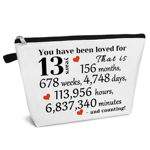 13th Girls Birthday Gifts Makeup Bag 13 Year Old Girl Gift Ideas Cosmetic Bag Birthday Gifts for 13 Year Old Girls Sister Daughter Friend Niece Sweet 13th Anniversary Birthday Gifts Travel Pouch 13th Girls Birthday Gifts Makeup Bag 13 Year Old Girl Gift Ideas Cosmetic Bag Birthday Gifts for 13 Year Old Girls Sister Daughter Friend Niece Sweet 13th Anniversary Birthday Gifts Travel Pouch