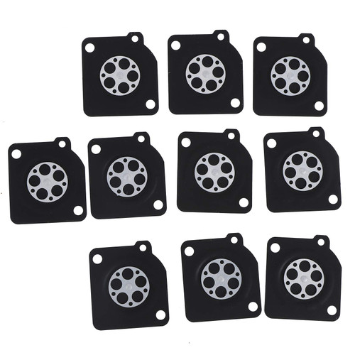 MIGONG 10Pcs Diaphragm Gasket Carburetor, 10Pcs Diaphragm Gasket Carburetor Set Carburetor Diaphragm Gasket Kit Repair Parts for Zama 180 S210 Ms230 Ms250 Chainsaw
