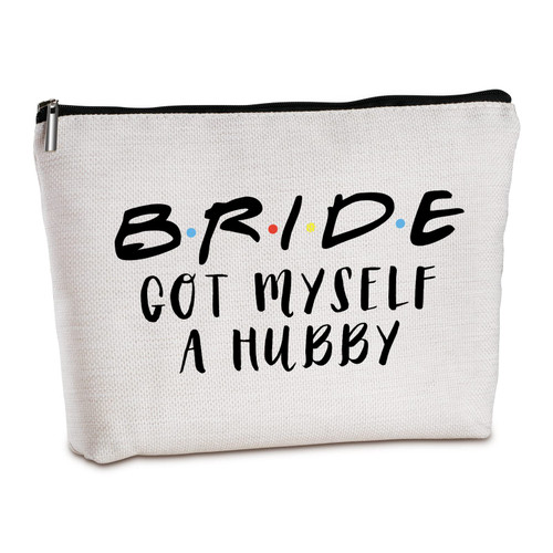 Bridal Shower Gift for Bride Travel Makeup Bag Bride Bag Bachelorette Party Gifts Wedding Day Emergency Kit for Bride Personalized Wedding Gifts for Sister for Wedding Engagement Unique Gifts