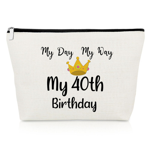40 Years Old Gifts for Women Novelty Makeup Bag 40th Birthday Gifts for Wife 1993 Turning 40 Gifts Birthday Gifts for Wife Sister Aunt Best Friend 40 Birthday Party Gifts Travel Cosmetic Pouch Bag 40 Years Old Gifts for Women Novelty Makeup Bag 40th Birthday Gifts for Wife 1993 Turning 40 Gifts Birthday Gifts for Wife Sister Aunt Best Friend 40 Birthday Party Gifts Travel Cosmetic Pouch Bag