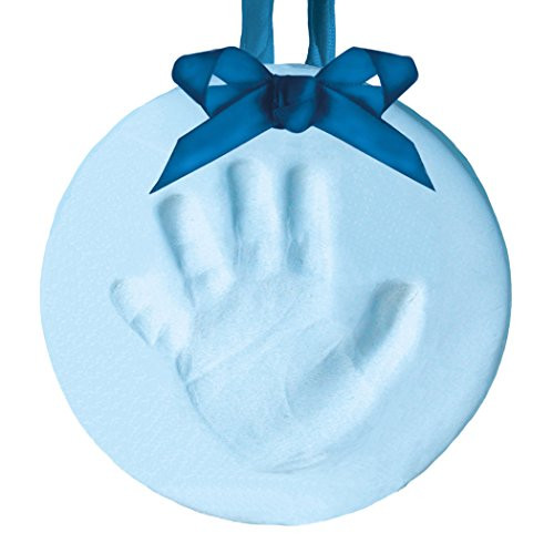 Pearhead Babyprints Handprint or Footprint Holiday Keepsake Ornament, Blue Pearhead Babyprints Handprint or Footprint Holiday Keepsake Ornament, Blue