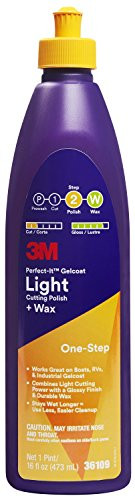 Perfect-It 36109 White Gelcoat Light Cutting Polish/Wax (Pint 473 mL), 16. Fluid_Ounces