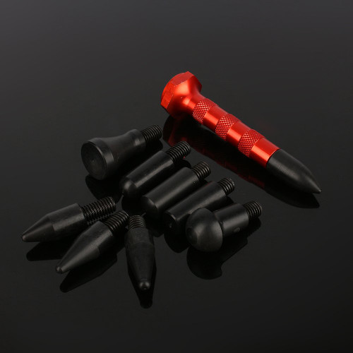 1 Repair Pen With 9 Heads Tap Down Knockdown Dent Repair Hail Removal Tools Paintless Dent Repair Kit
