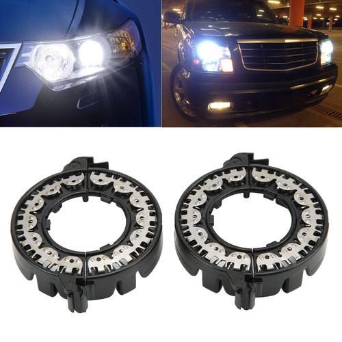 D1S D1R D3S D3R HID Xenon Bulbs Holders Clip Rings Retainer Holder, 2PCS Headlight Bulb Adapter Replacement for Cadillac for Lincoln for Jaguar for Range Rover