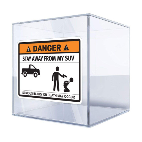 DT Stickers Decals Decal Stay Away from My SUV Funny Sign 4 X 2,9