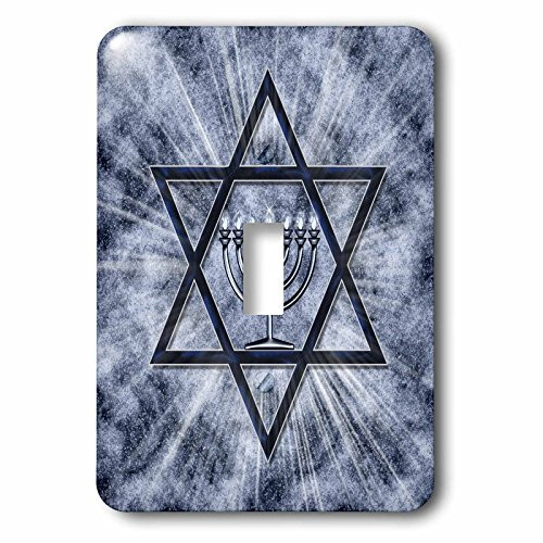 3dRose LSP_52283_1 Hanukkah Menorah with Star of David in Blue Toggle Switch 3dRose LSP_52283_1 Hanukkah Menorah with Star of David in Blue Toggle Switch