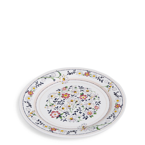 Vera Bradley Women's Indoor/Outdoor Melamine Dinner Plate, Prairie Floral, One Size