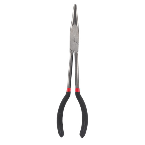 11in Long Nose Pointed Pliers Steel Needle Nose Pliers with Non?Slip Handle Repairing Hand Tool for Used in Small Space