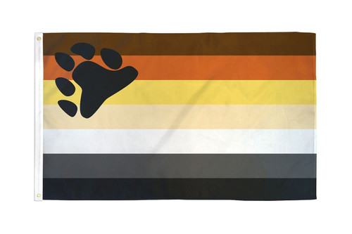 Gay Pride Bear Flag 2' x 3' - Rainbow flags 60 x 90 cm - Banner 2x3 ft High quality - AZ FLAG