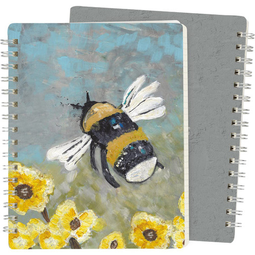 Primitives By Kathy Bumble Bee Decorative Spiral Notebook