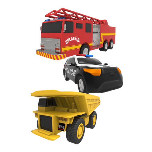 No Hole Bath Toys for Babies and Toddlers, Car Mold Free Bath Toys, Bath Toys no Mold for Tub, Beach, Pool, BPA-Free, Safe, Fun Infant Baby Bath Toys No Holes 0 1-3 6 12 18 Month