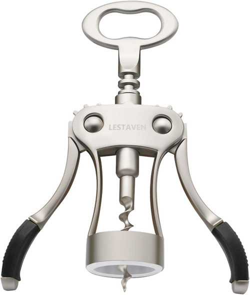Stainless Steel Wing Corkscrew Wine Opener, Waiters Corkscrew Cork and Beer Cap Bottles Opener Remover, Used in Kitchen Restaurant Chateau and Bars Stainless Steel Wing Corkscrew Wine Opener, Waiters Corkscrew Cork and Beer Cap Bottles Opener Remover, Used in Kitchen Restaurant Chateau and Bars