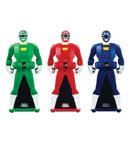 Power Rangers Super Megaforce - Turbo Legendary Ranger Key Pack, Red/Blue/Green