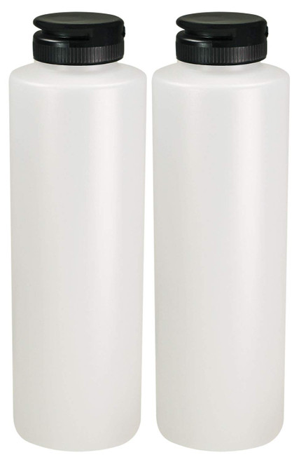 Pinnacle Mercantile Condiment Squeeze Bottles with Flip Top Hinged Black Cap 16 oz Set of 2 (Perfect for Condiments, Sauces, Dressings, BBQ, Ketchup) Made USA Pinnacle Mercantile Condiment Squeeze Bottles with Flip Top Hinged Black Cap 16 oz Set of 2 (Perfect for Condiments, Sauces, Dressings, BBQ, Ketchup) Made USA