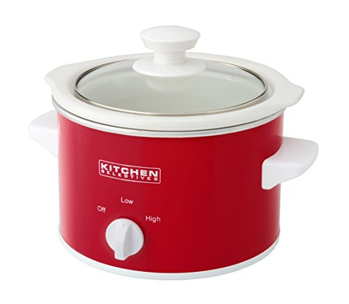 Kitchen Selectives Slow Cooker, 1.5-Quart, Red