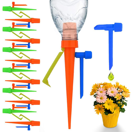 ?New Version?Plant Self Watering Spikes Devices, Plant Drip Irrigation System with Slow Release Control Valve Switch - Adjustable Watering Devices for Outdoor Indoor Garden Plants?12Pcs? ?New Version?Plant Self Watering Spikes Devices, Plant Drip Irrigation System with Slow Release Control Valve Switch - Adjustable Watering Devices for Outdoor Indoor Garden Plants?12Pcs?