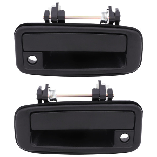 LUJUNTEC Exterior Door Handles,Front Door Handles Driver Left Passenger Right Side,Replacement for 1988-1993 for Toyota for Corolla,2pcs Black Handles Replace
