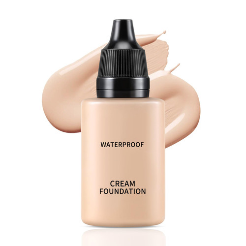 Boobeen Liquid Full Coverage Foundation, Concealer Cream Foundation, Lightweight Buildable Foundation for Smoother Skin, Matte Long Lasting, Flawless Base Makeup Natural Glow Finish