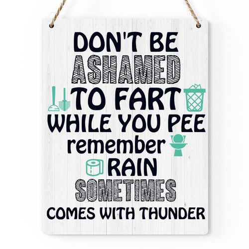 Bathroom Wall Art Wood Sign Bathroom Sign Wood Wall Decor Farmhouse Home Decor Rustic Wooden Wall Art for Living Room Bedroom Bathroom Office Toilet Wall Decor Housewarming Birthday Gift